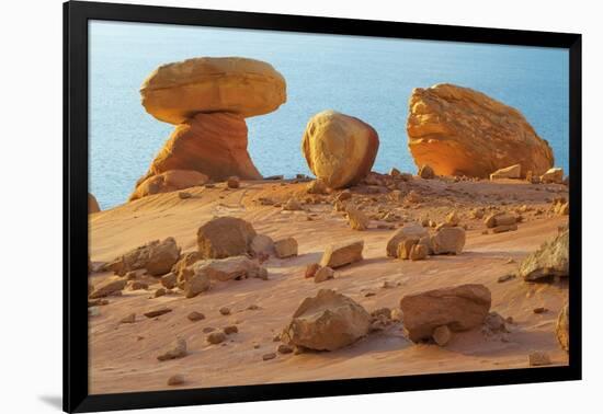 Arizona, Lake Powell. Rock Formations at Padre Bay-Jaynes Gallery-Framed Photographic Print