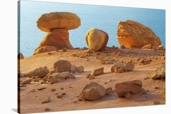 Arizona, Lake Powell. Rock Formations at Padre Bay-Jaynes Gallery-Stretched Canvas