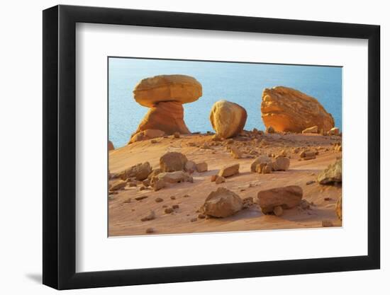 Arizona, Lake Powell. Rock Formations at Padre Bay-Jaynes Gallery-Framed Photographic Print