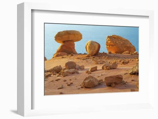 Arizona, Lake Powell. Rock Formations at Padre Bay-Jaynes Gallery-Framed Photographic Print