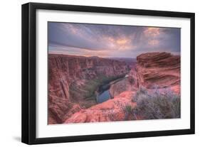 Arizona Landscape at Horseshoe Bend-Vincent James-Framed Photographic Print