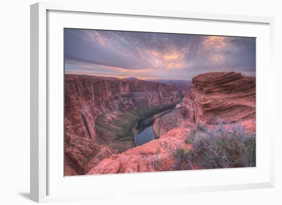 Arizona Landscape at Horseshoe Bend-Vincent James-Framed Photographic Print