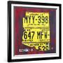 Arizona License Plate-Design Turnpike-Framed Giclee Print