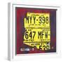 Arizona License Plate-Design Turnpike-Framed Giclee Print