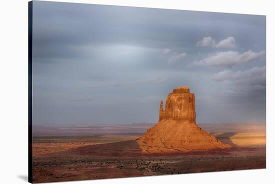 Arizona, Monument Valley, East Mitten at sunset-Jamie & Judy Wild-Stretched Canvas