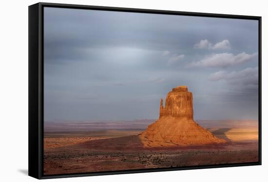Arizona, Monument Valley, East Mitten at sunset-Jamie & Judy Wild-Framed Stretched Canvas