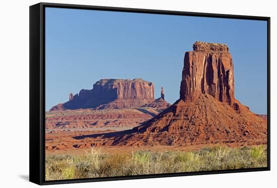 Arizona, Monument Valley, East Mitten Butte and Saddleback Mesa-Jamie & Judy Wild-Framed Stretched Canvas