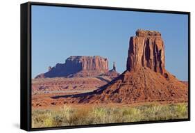 Arizona, Monument Valley, East Mitten Butte and Saddleback Mesa-Jamie & Judy Wild-Framed Stretched Canvas