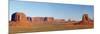 Arizona, Monument Valley, Merrick Butte, East Mitten Butte and Castle Butte-Jamie & Judy Wild-Mounted Photographic Print