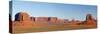 Arizona, Monument Valley, Merrick Butte, East Mitten Butte and Castle Butte-Jamie & Judy Wild-Stretched Canvas