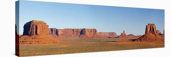 Arizona, Monument Valley, Merrick Butte, East Mitten Butte and Castle Butte-Jamie & Judy Wild-Stretched Canvas
