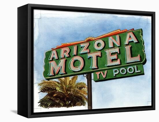 Arizona Motel on 6th Avenue, 2004-Lucy Masterman-Framed Stretched Canvas