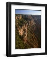 Arizona, North Rim, Eroded Face of Cape Final at Sunrise, View from Cape Royal-John Barger-Framed Photographic Print