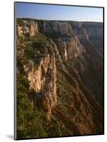 Arizona, North Rim, Eroded Face of Cape Final at Sunrise, View from Cape Royal-John Barger-Mounted Photographic Print