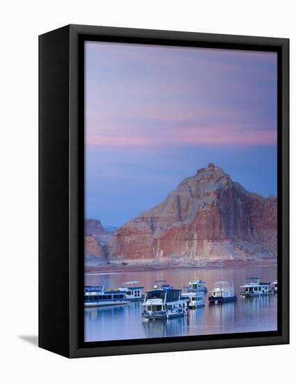 Arizona, Nr Page, Wahweap, Lake Powell, USA-Alan Copson-Framed Stretched Canvas