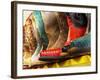 Arizona, Old Scotsdale, Line Up of New Cowboy Boots-Terry Eggers-Framed Photographic Print