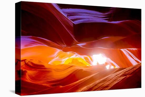 Arizona, Page, Upper Antelope Slot Canyon. Canyon Scenic-Jaynes Gallery-Stretched Canvas