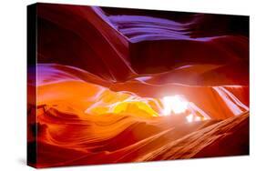 Arizona, Page, Upper Antelope Slot Canyon. Canyon Scenic-Jaynes Gallery-Stretched Canvas