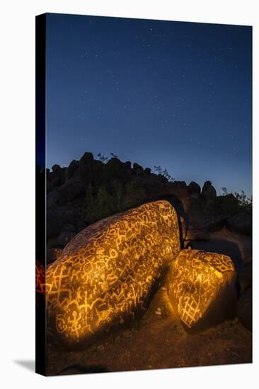 Arizona, Painted Rock Petroglyph Site. Rocks Covered with Petroglyphs-Cathy & Gordon Illg-Stretched Canvas