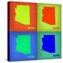 Arizona Pop Art Map 1-NaxArt-Stretched Canvas