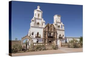 Arizona, San Xavier Indian Reservation. San Xavier Del Bac Mission-Jaynes Gallery-Stretched Canvas