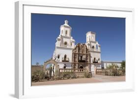 Arizona, San Xavier Indian Reservation. San Xavier Del Bac Mission-Jaynes Gallery-Framed Photographic Print