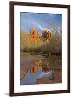 Arizona, Sedona, Crescent Moon Recreation Area, Red Rock Crossing, Cathedral Rock-Jamie & Judy Wild-Framed Premium Photographic Print