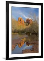 Arizona, Sedona, Crescent Moon Recreation Area, Red Rock Crossing, Cathedral Rock-Jamie & Judy Wild-Framed Premium Photographic Print