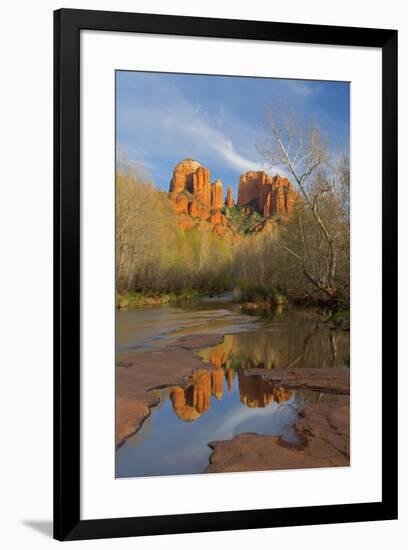 Arizona, Sedona, Crescent Moon Recreation Area, Red Rock Crossing, Cathedral Rock-Jamie & Judy Wild-Framed Premium Photographic Print