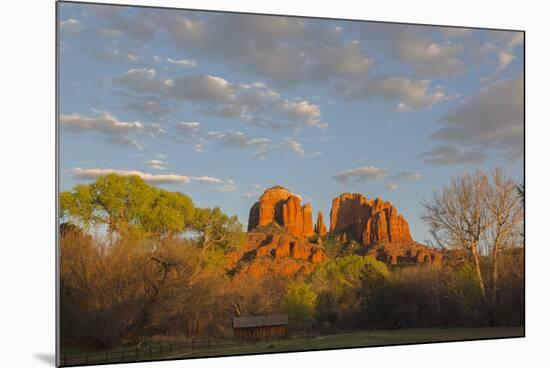 Arizona, Sedona, Crescent Moon Recreation Area, Red Rock Crossing, Cathedral Rock-Jamie & Judy Wild-Mounted Premium Photographic Print