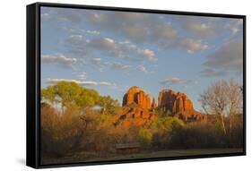 Arizona, Sedona, Crescent Moon Recreation Area, Red Rock Crossing, Cathedral Rock-Jamie & Judy Wild-Framed Stretched Canvas