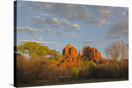 Arizona, Sedona, Crescent Moon Recreation Area, Red Rock Crossing, Cathedral Rock-Jamie & Judy Wild-Stretched Canvas