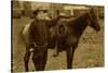 Arizona Sheriff With Revolver Ca 1880s-1890s.-J.C. Burge-Stretched Canvas