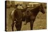 Arizona Sheriff With Revolver Ca 1880s-1890s.-J.C. Burge-Stretched Canvas