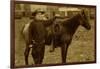 Arizona Sheriff With Revolver Ca 1880s-1890s.-J.C. Burge-Framed Art Print