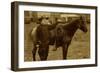 Arizona Sheriff With Revolver Ca 1880s-1890s.-J.C. Burge-Framed Art Print