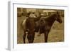 Arizona Sheriff With Revolver Ca 1880s-1890s.-J.C. Burge-Framed Art Print