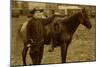 Arizona Sheriff With Revolver Ca 1880s-1890s.-J.C. Burge-Mounted Art Print