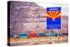 Arizona State Entrance Sign-duallogic-Stretched Canvas