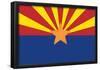 Arizona State Flag Poster Print-null-Framed Poster