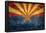 Arizona State Flag - With Distressed Treatment-null-Framed Poster