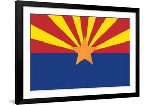 Arizona State Flag-null-Framed Art Print