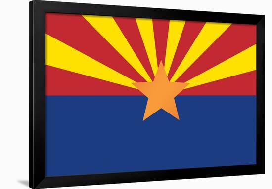 Arizona State Flag-null-Framed Art Print