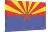 Arizona State Flag-Lantern Press-Mounted Premium Giclee Print