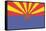 Arizona State Flag-Lantern Press-Framed Stretched Canvas