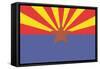 Arizona State Flag-Lantern Press-Framed Stretched Canvas