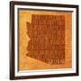 Arizona State Words-David Bowman-Framed Giclee Print