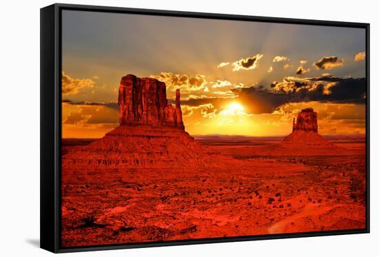 Arizona Sunrise-Jeni Foto-Framed Stretched Canvas