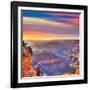 Arizona Sunset Grand Canyon National Park Yavapai Point USA-holbox-Framed Photographic Print