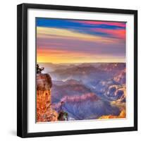 Arizona Sunset Grand Canyon National Park Yavapai Point USA-holbox-Framed Photographic Print